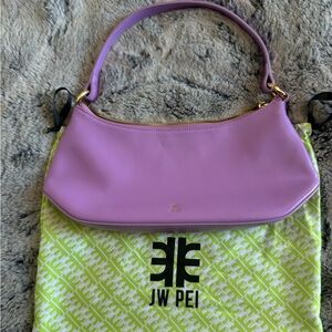 JE PEI purple lilac shoulder purse